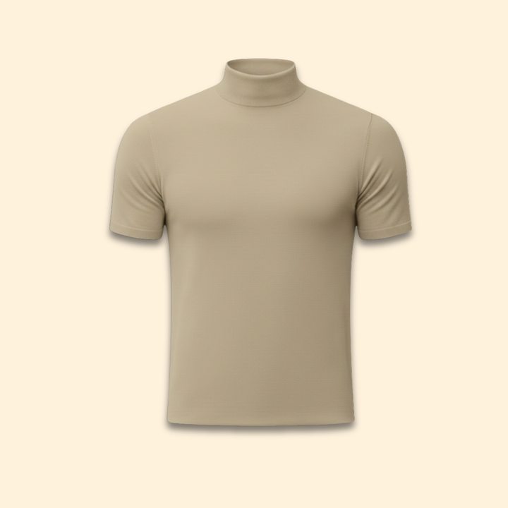 Men's Slim Fit Roll Neck Top