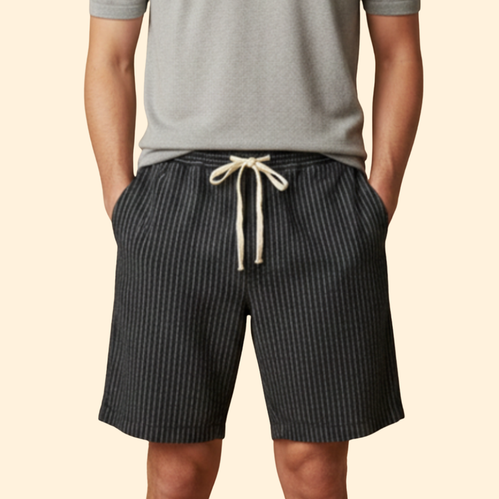 Men’s Striped Drawstring Shorts