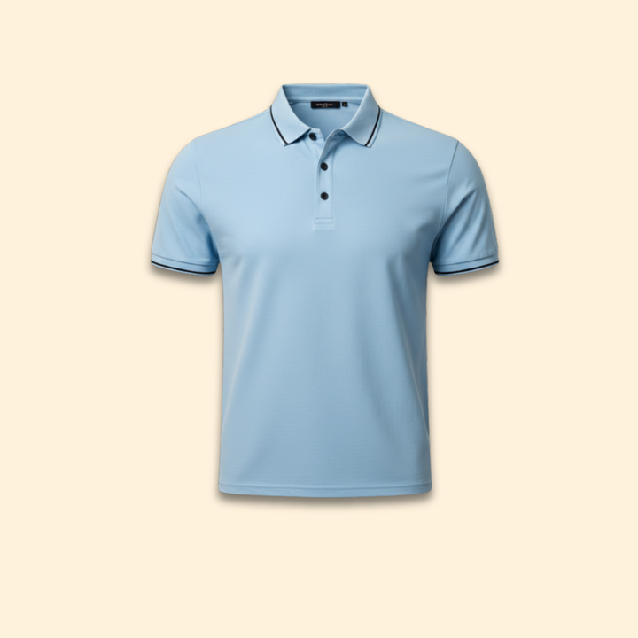 Men's Stylish Trimmed Polo Shirt