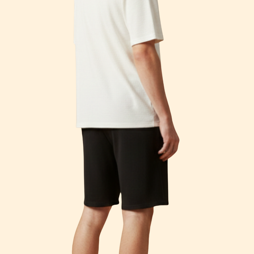 Men’s Textured Drawstring Shorts
