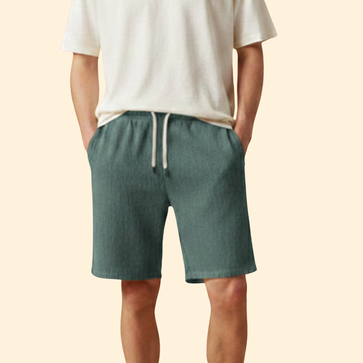 Men’s Textured Drawstring Shorts