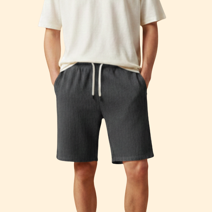 Men’s Textured Drawstring Shorts
