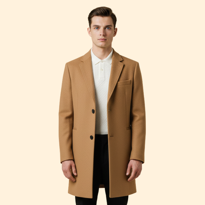 Minimalist Stand Collar Coat