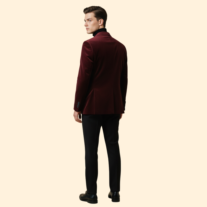Refined Evening Velvet Blazer