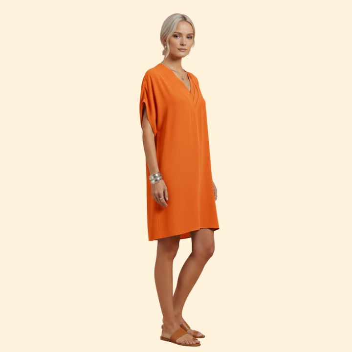 Women's Relaxed Summer V-Neck Dress