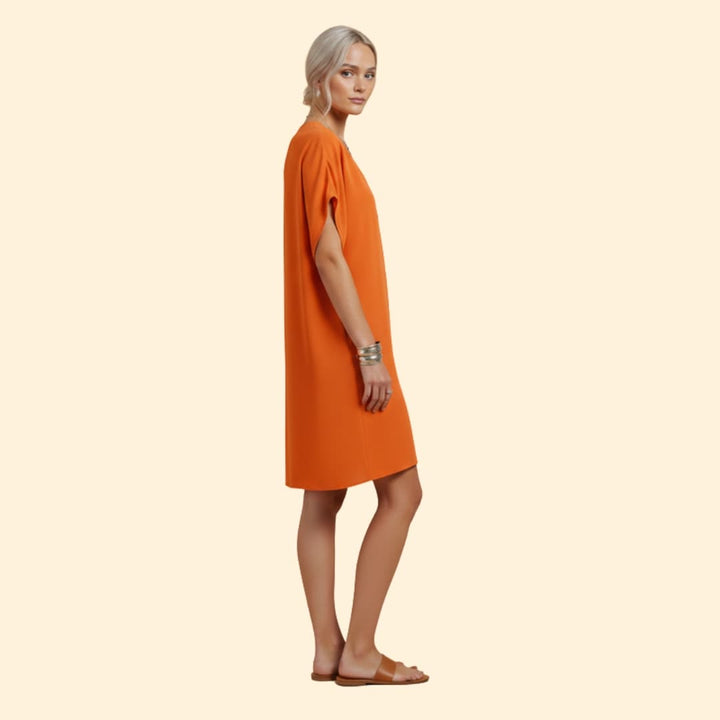 Women's Relaxed Summer V-Neck Dress