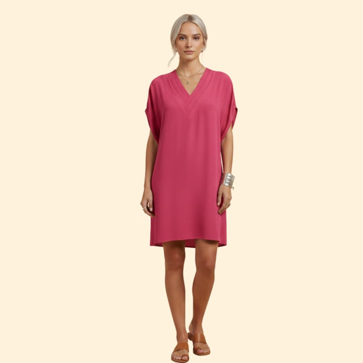 Women's Relaxed Summer V-Neck Dress