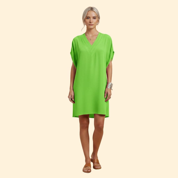 Women's Relaxed Summer V-Neck Dress