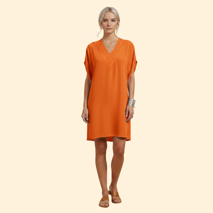 Women's Relaxed Summer V-Neck Dress
