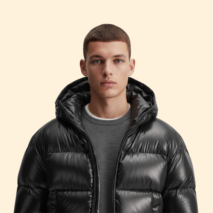 Sleek Hooded Puffer Jacket