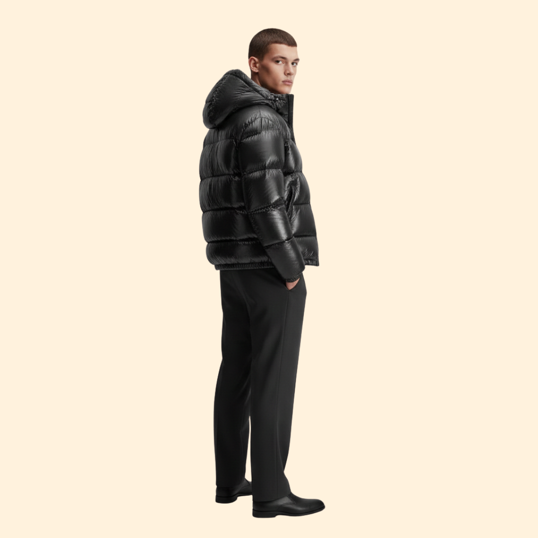 Sleek Hooded Puffer Jacket