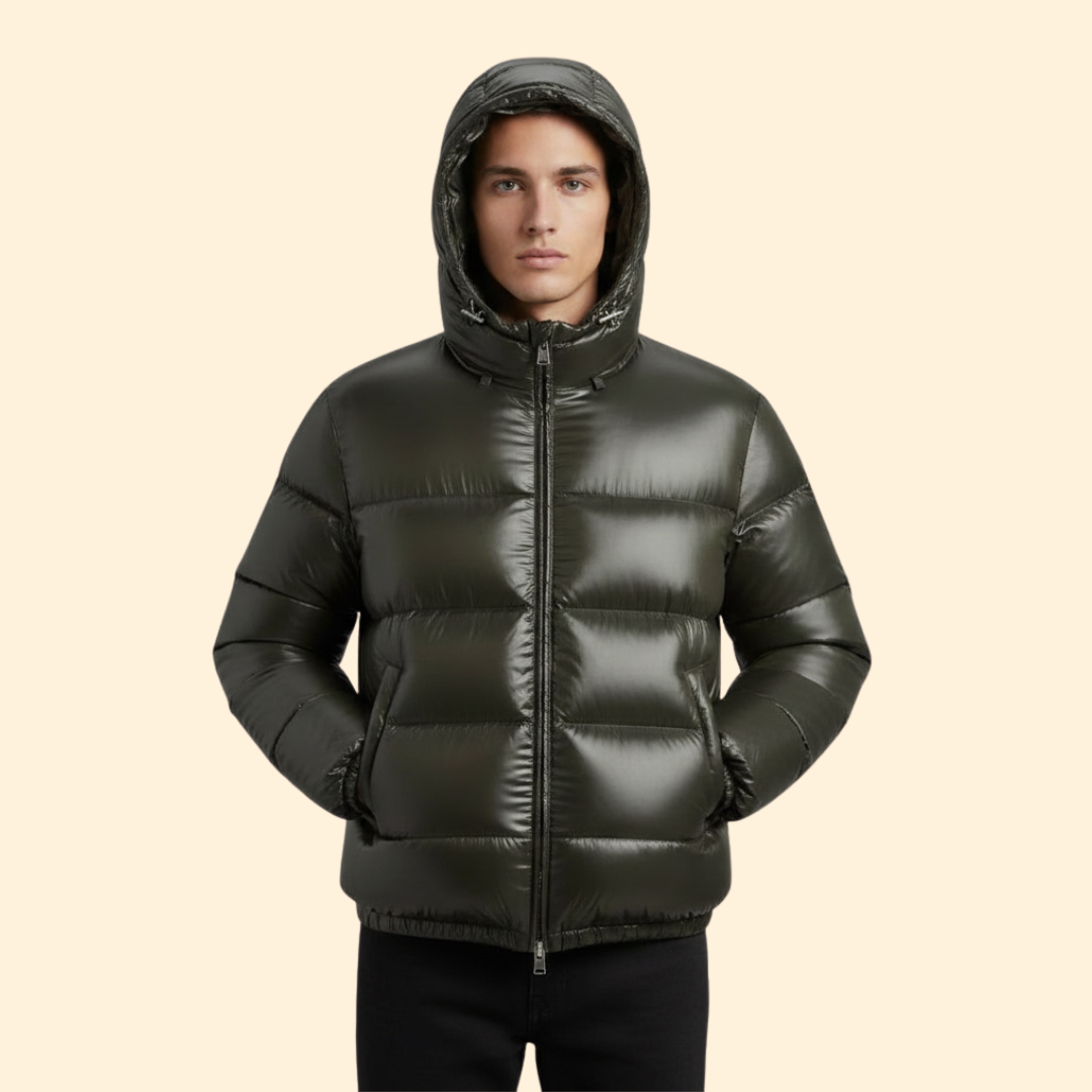 Sleek Hooded Puffer Jacket
