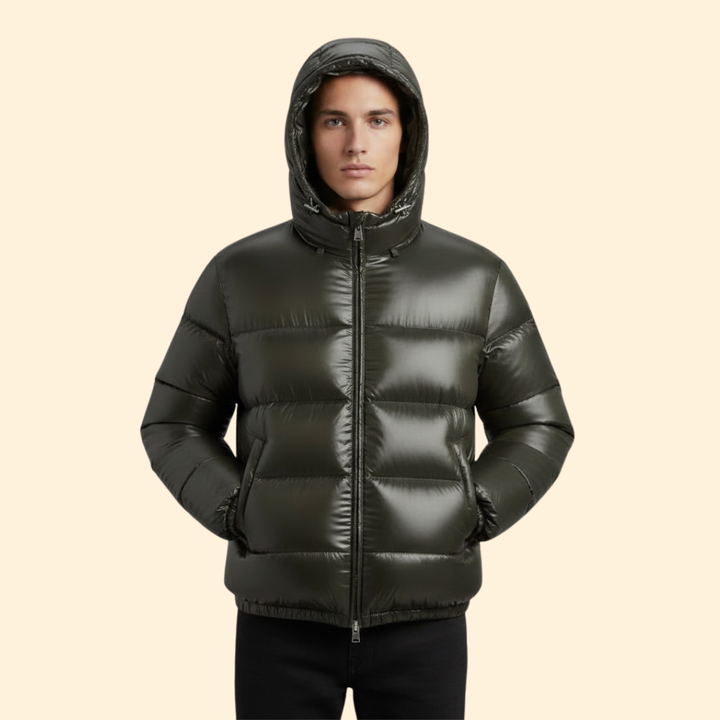 Sleek Hooded Puffer Jacket