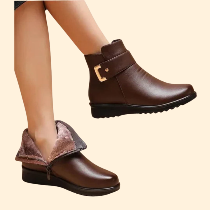 Sleek Leather Ankle Boots