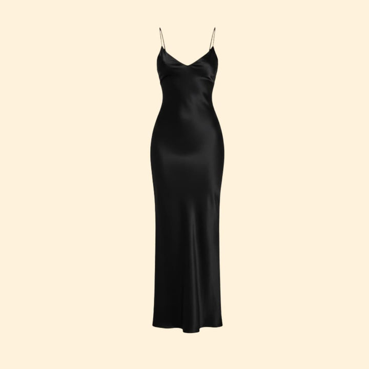 Women's Sleek Satin Bodycon Dress