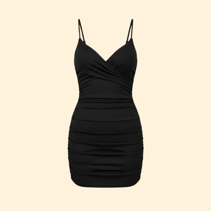 Women's Sleek V-Neck Bodycon Dress