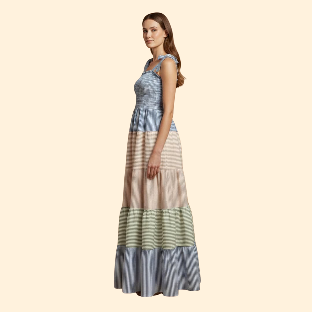 Smocked Tube Top Maxi Dress