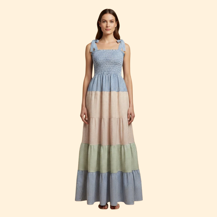 Smocked Tube Top Maxi Dress