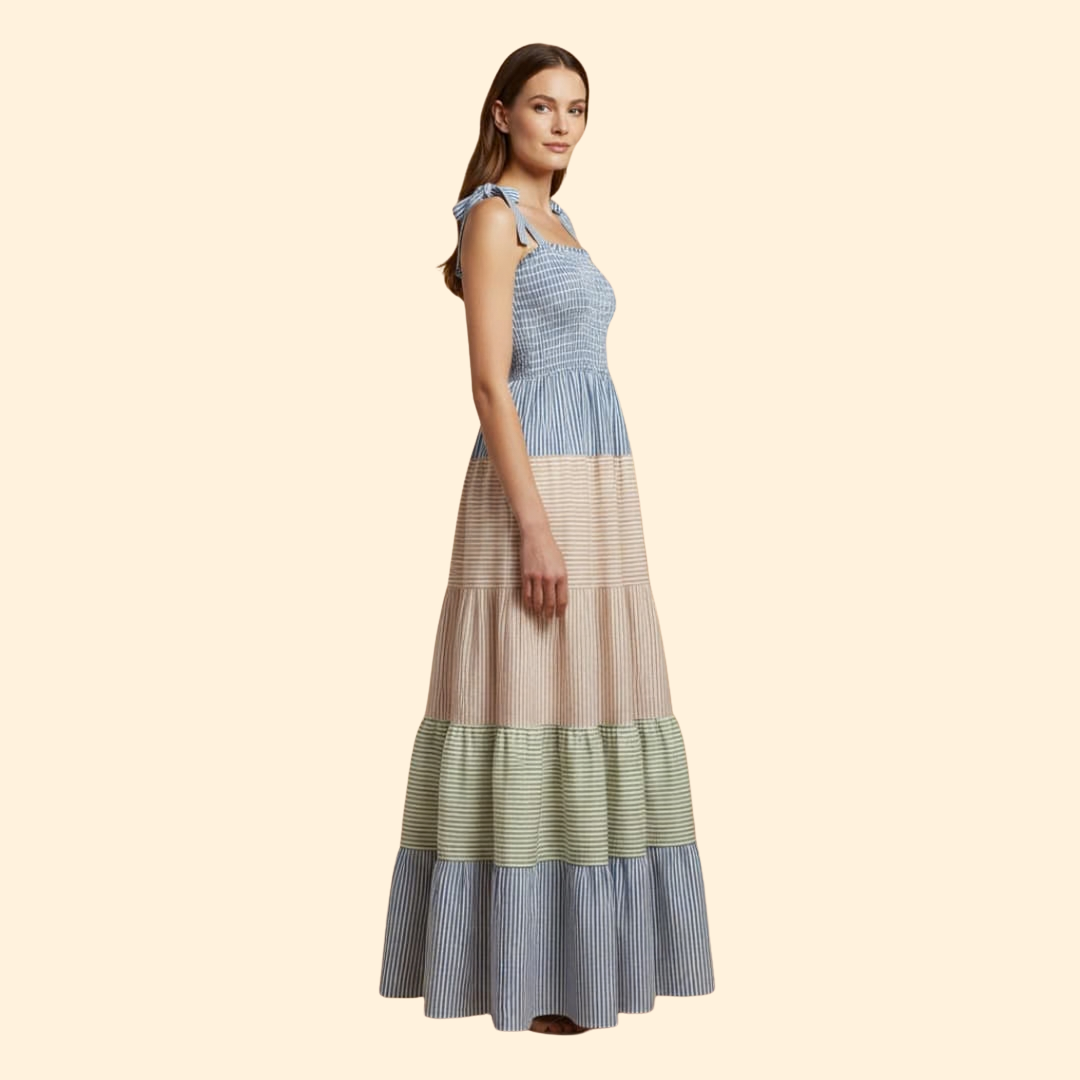 Smocked Tube Top Maxi Dress