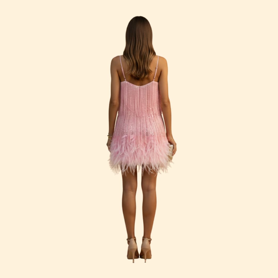 Women's Sparkling Fringe Party Dress