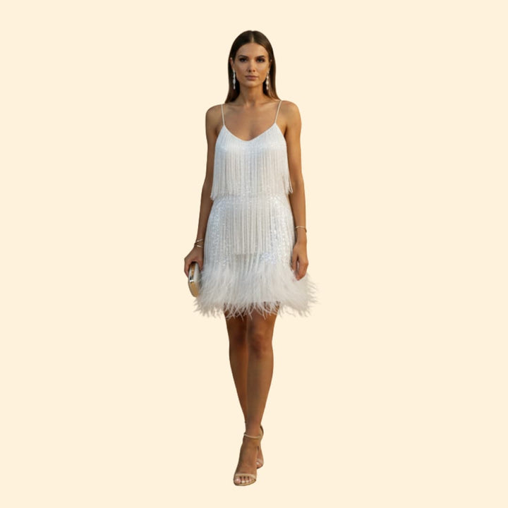 Women's Sparkling Fringe Party Dress