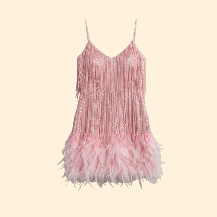 Women's Sparkling Fringe Party Dress