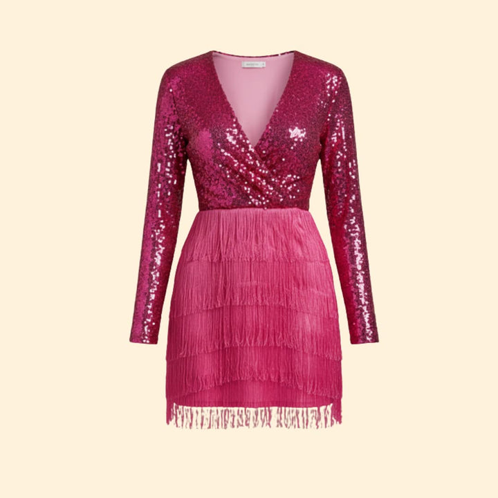 Women's Sparkling Fringe Party Dress
