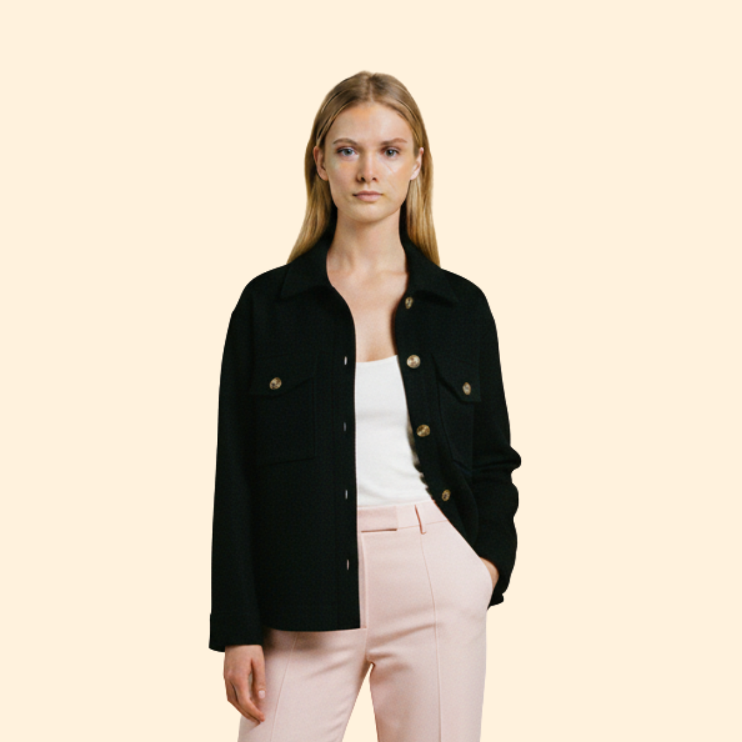 Structured Button Women’s Coat