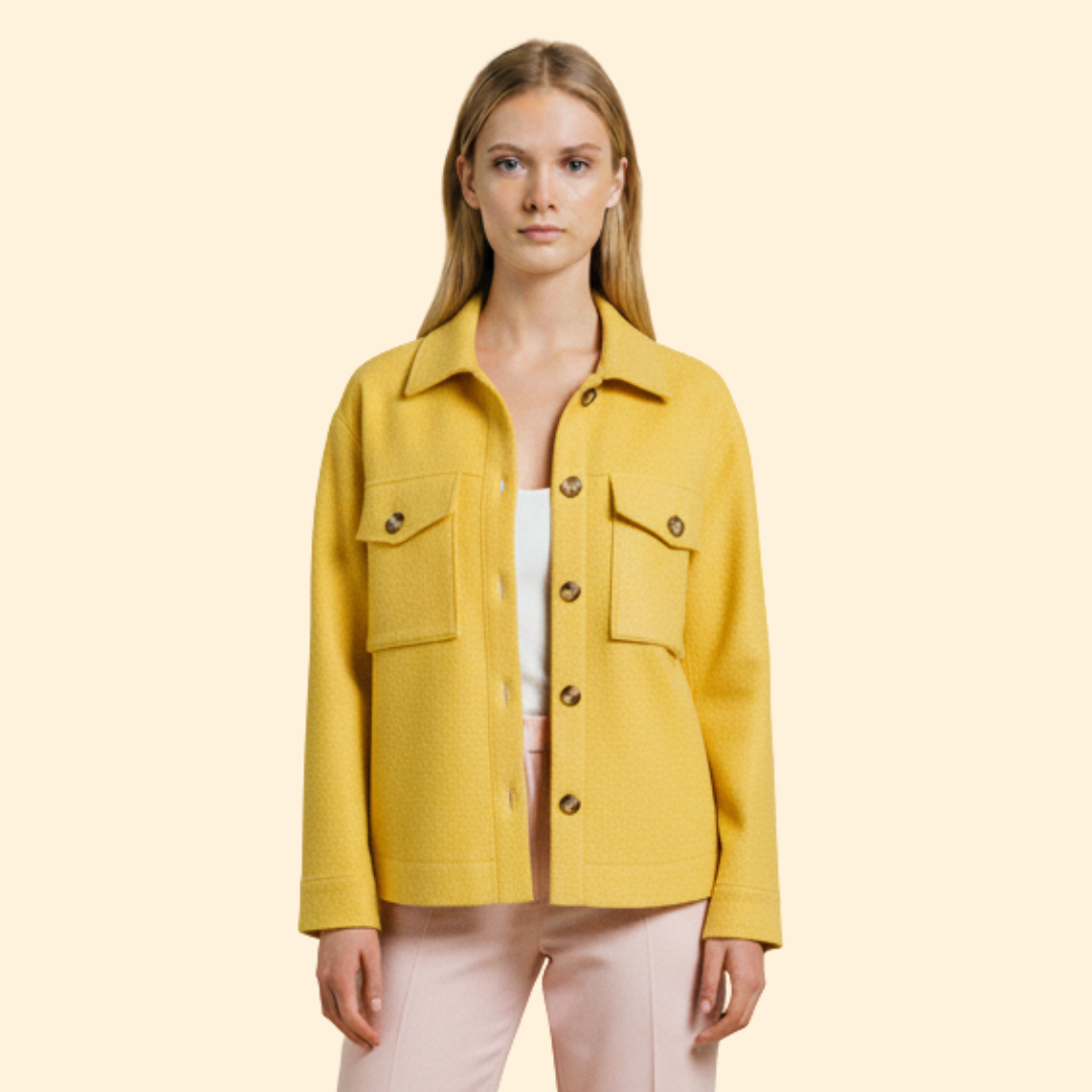 Structured Button Women’s Coat