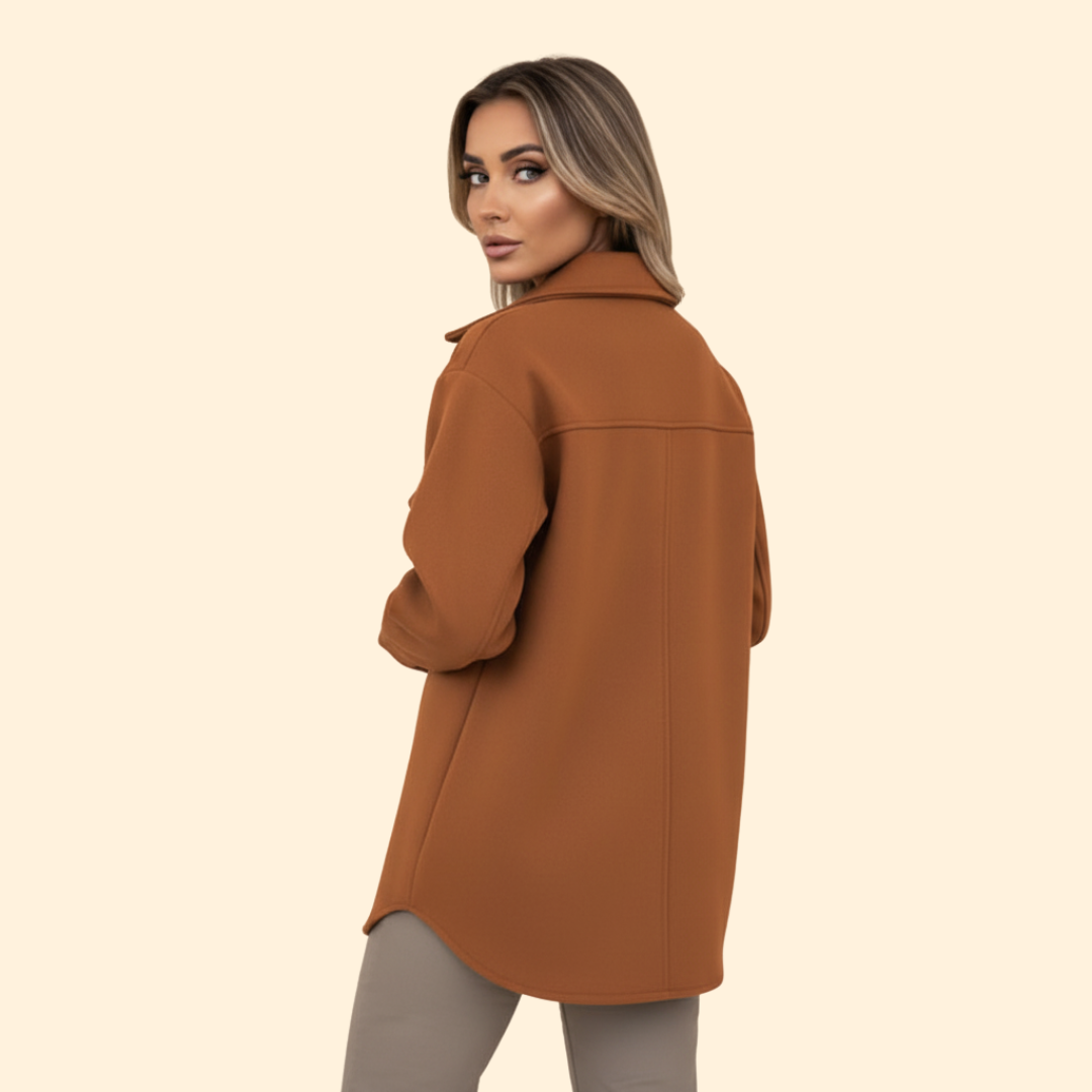 Structured Button Women’s Coat
