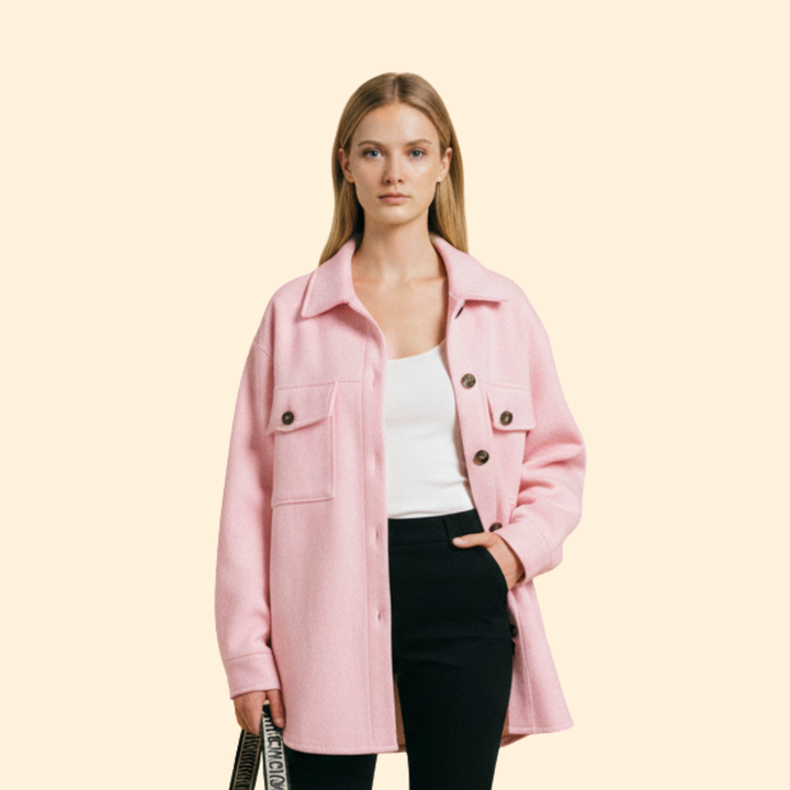 Structured Button Women’s Coat