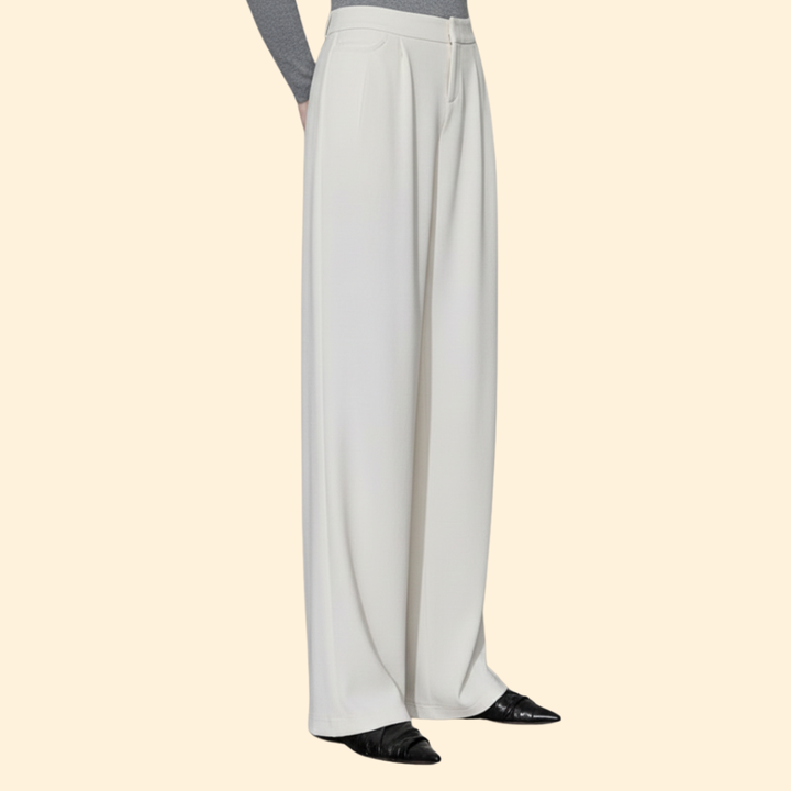 Women Pleated Pants with Wide Leg