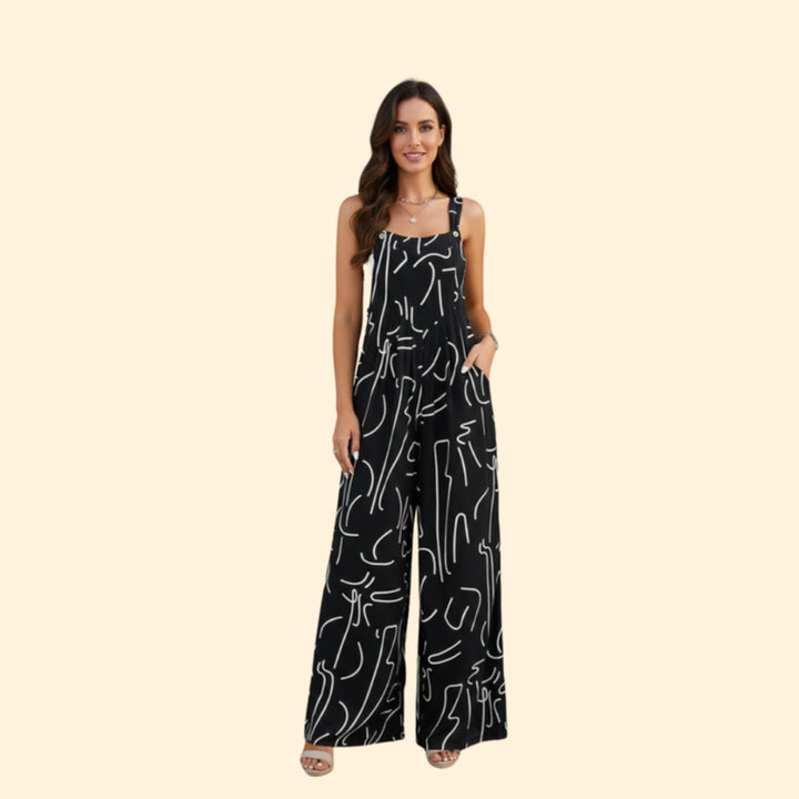 Women’s Abstract Print Jumpsuit