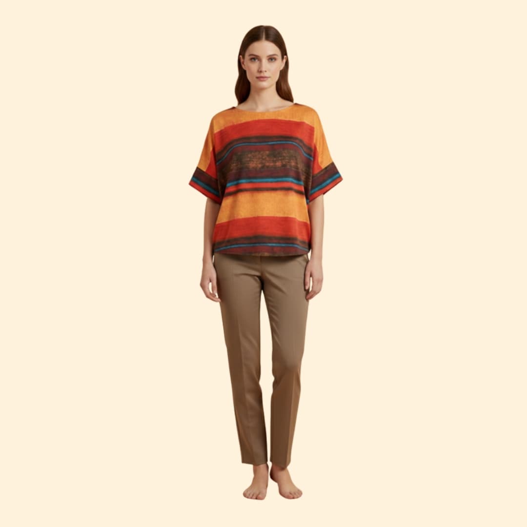 Women's Abstract Print T-Shirt