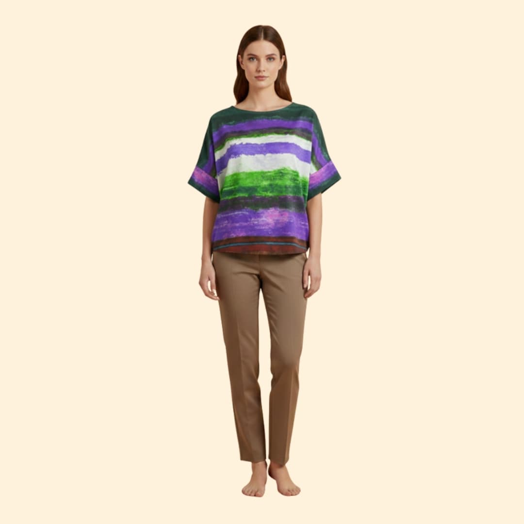 Women's Abstract Print T-Shirt