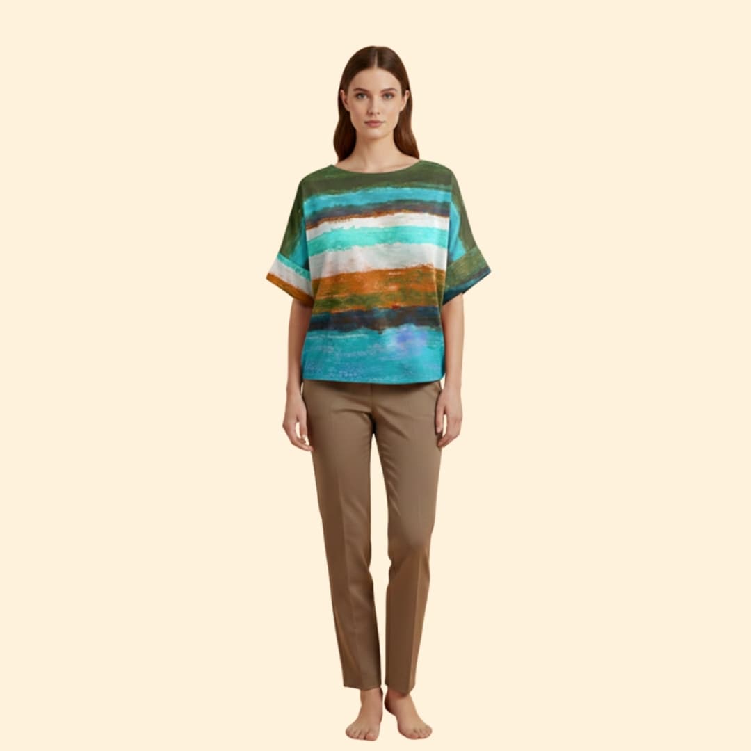 Women's Abstract Print T-Shirt