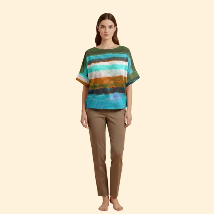 Women's Abstract Print T-Shirt