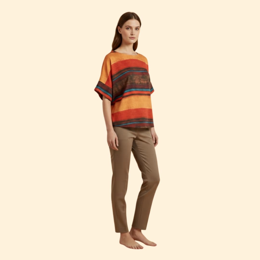 Women's Abstract Print T-Shirt