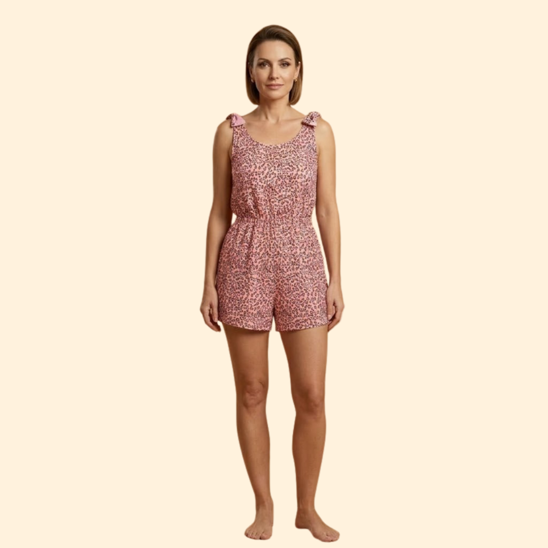 Women's Animal Print Romper