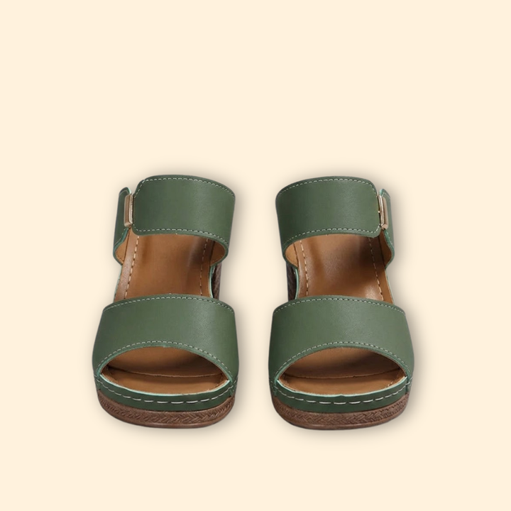 Women's Arch Support Block Heel Sandals