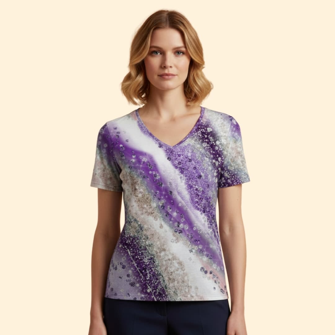 Women's Artistic V-Neck T-Shirt