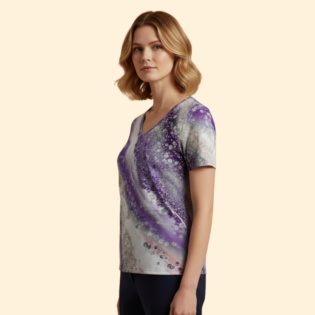 Women's Artistic V-Neck T-Shirt