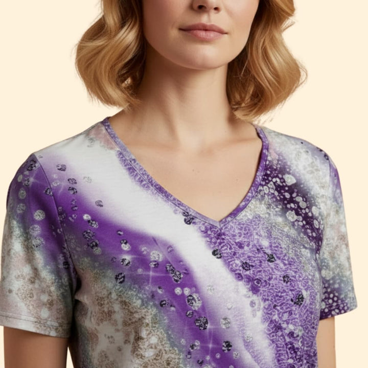 Women's Artistic V-Neck T-Shirt