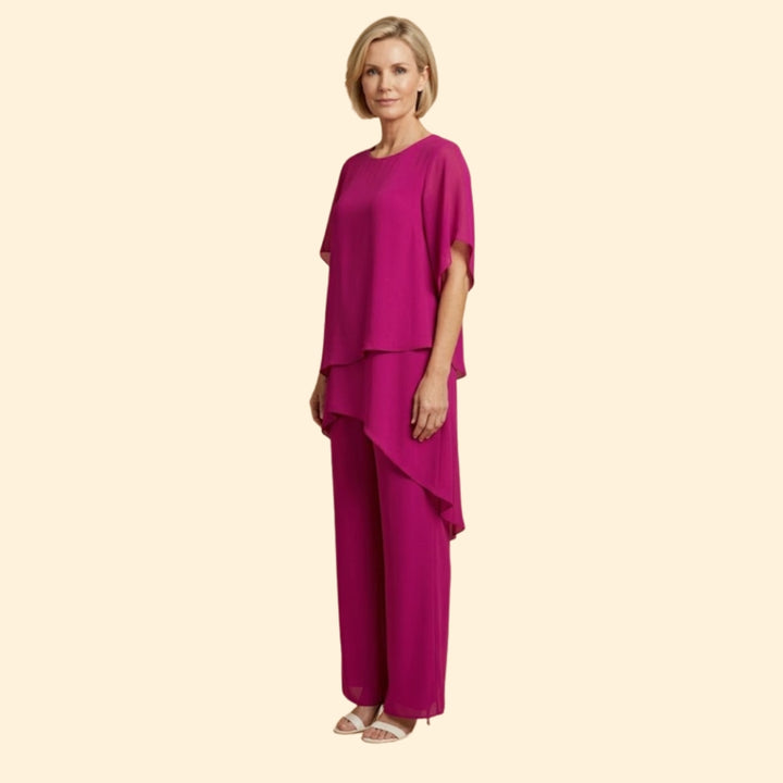 Women's Asymmetric Trouser Set