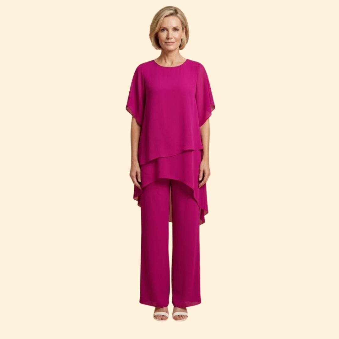 Women's Asymmetric Trouser Set