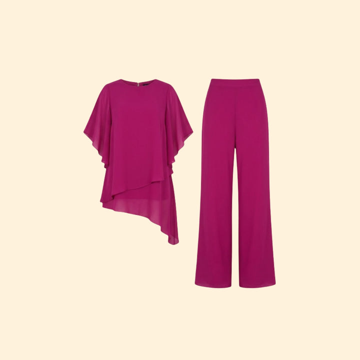 Women's Asymmetric Trouser Set