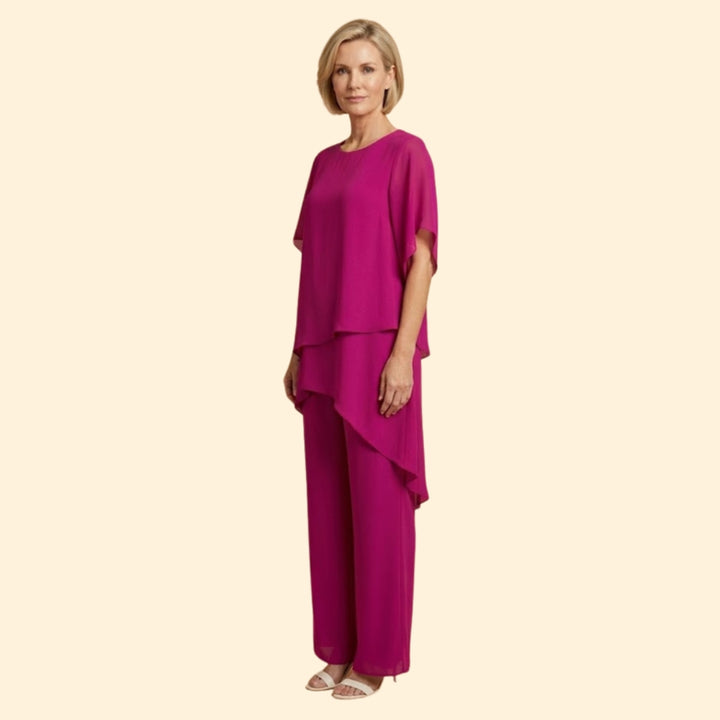 Women's Asymmetric Trouser Set