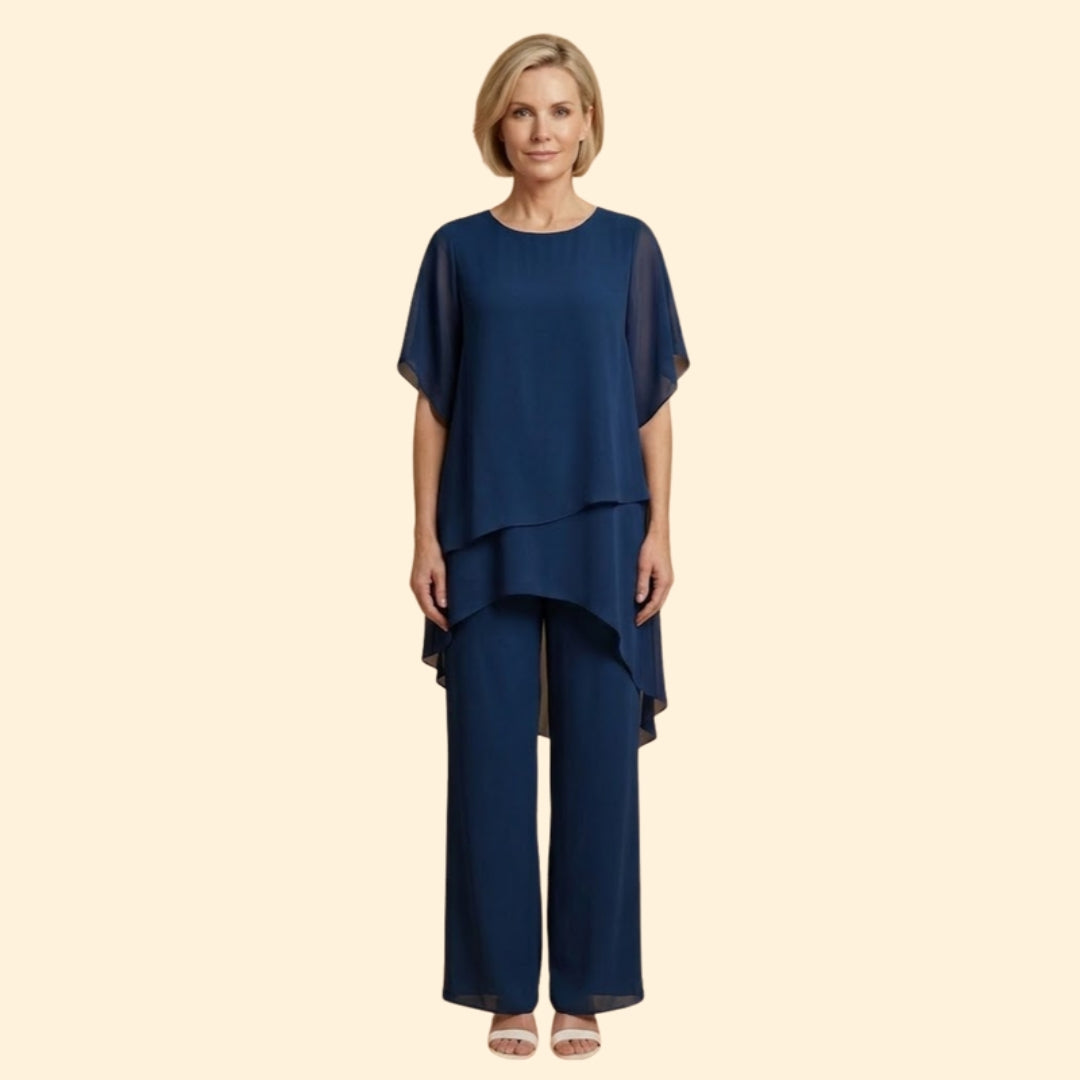 Women's Asymmetric Trouser Set