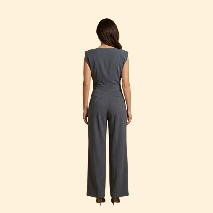 Women's Asymmetrical Wide-Leg Jumpsuit