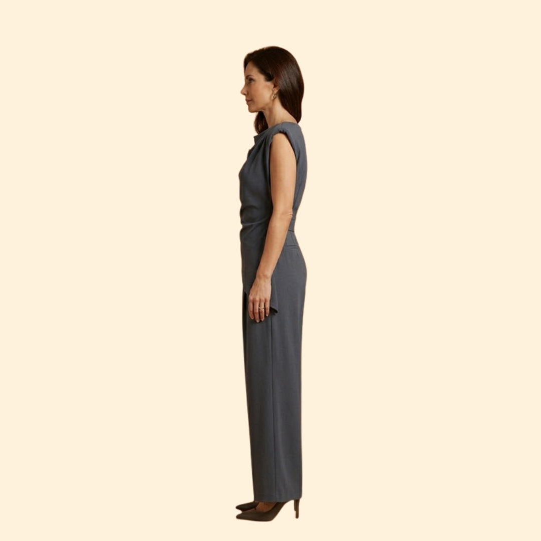 Women's Asymmetrical Wide-Leg Jumpsuit